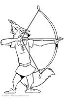 Robin Hood kleurplaat 3